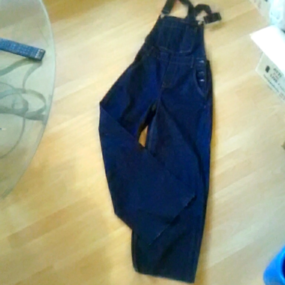 Women’s Navy Blue Denim Overalls